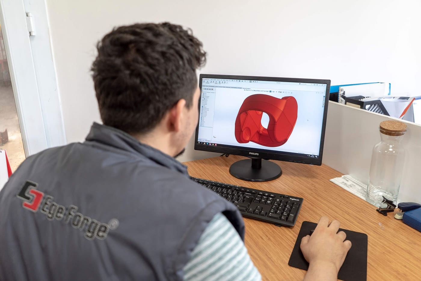 Ege Forge mühendislik — CAD ortamında parça tasarımı